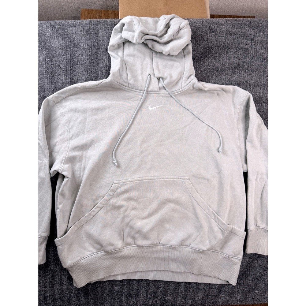 Nike Hoodie Mens Medium Mint Green Fleece Pullover Embroidered Swoosh Streetwear